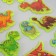 Silicon sticker on the glass phosphorus "dinosaurus" 20x16 cm