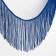 Decorative braid "Furrm", 15 cm, 5 ± 0.5 m, ultramarin color