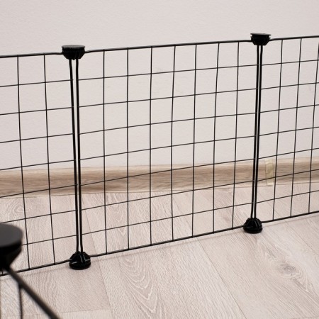 Coaters 12 sections, metal, 105 x 105 x 35 cm, (35 x 35 cm link), black-4