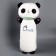 Soft toy-pandy "Panda", 50 cm, white-black color