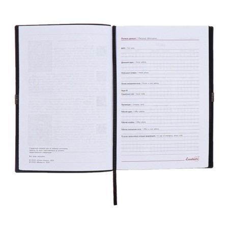 Dated diary 2025, A5, 176 sheets of Escalada, soft cover cover, pancake embossing, liesse, block 70 g/m2, black-8