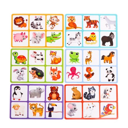 Developing game IQ-Loto "Mom and Babies", 2 players, 3+-1