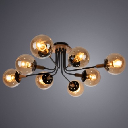Oxford chandelier, 8x60W E27, black color-1