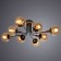 Oxford chandelier, 8x60W E27, black color