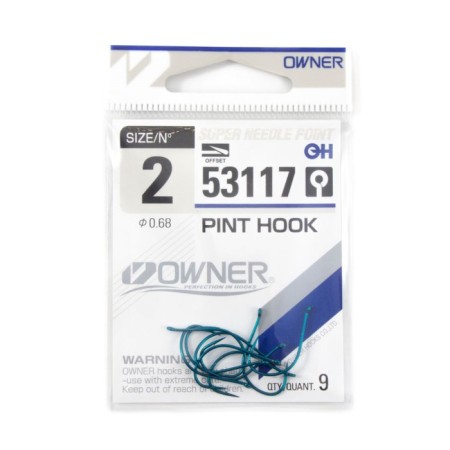 The hook Owner Pint Hook Blue No. 2, 9 pcs.