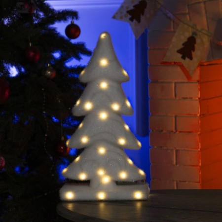 LED figure "Christmas tree" 22 × 40 × 12 cm, phlock, AAX2 batteries (not in the kit), a glow of warm white