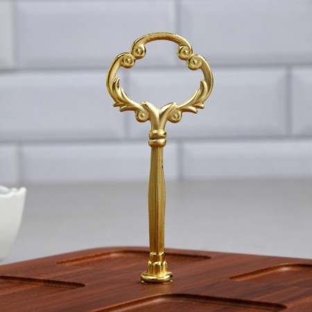 Menzhitsa "Drops", 4 pcs: 200 ml, wooden base, porcelain, Iran-5
