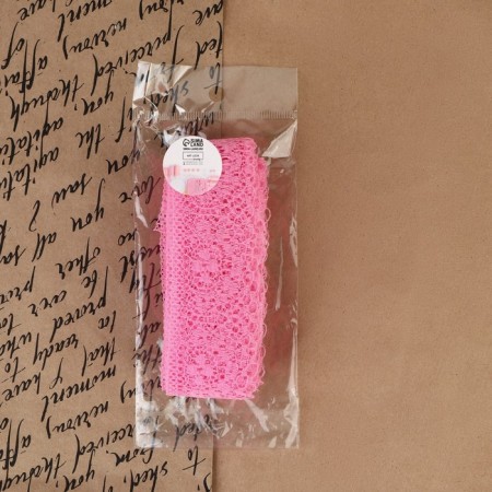 Capricon lace, 35 mm × 10 ± 1 m, pink color-3