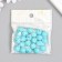 Beads for creativity plastic "turquoise" matte d = 1.2 cm set 20 g