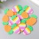 Decor for creativity rubber "carrots" set 16 pcs mix 3.5x2.2 cm