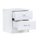 Tumbling bedside Seville MDF, white/white glossy