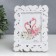 Photo frame plastic 10x15 cm "Leaves-faith" white 20x14.5 cm