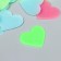 Stick phosphorus plastic "Hearts" set 40 pcs mix 17x12 cm
