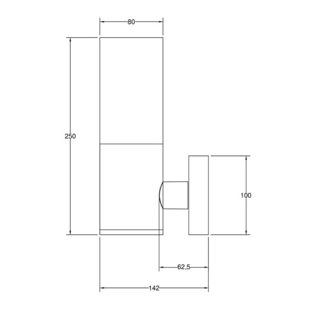 Sconces Outdoor O418WL-01B, 1x60W, 14.2x4x25 cm, e27, black color-3