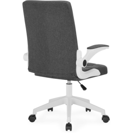 Computer chair Elga plastic/fabric, white/dark gray 63x59x96 cm-4