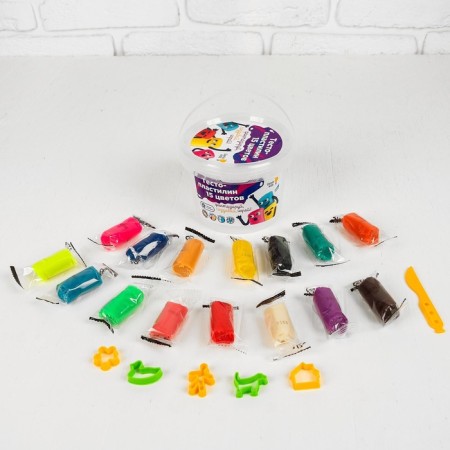 Test-plastilin, 15 colors-2