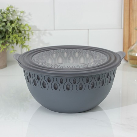 Bowl with lid 3l 26.5x24x11.5cm