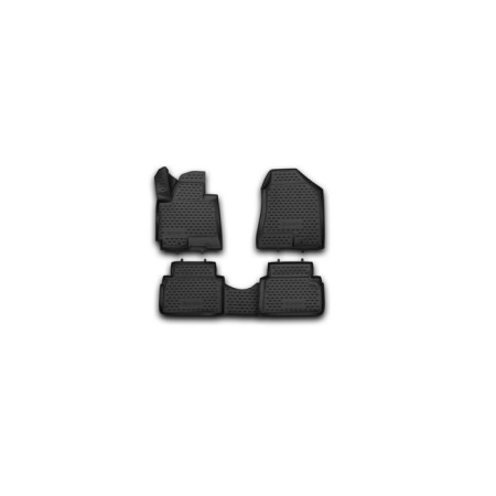 3D mats in the Hyundai IX35 Salon 2010-2016, 4 pcs. (polyurethane)