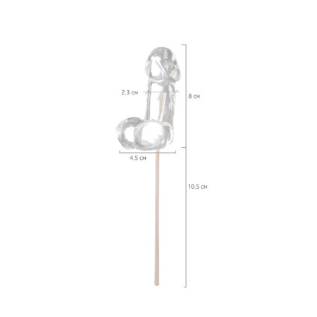 Lollice Sosuchki "Pena Colada", medium, transparent color, 80 g-2