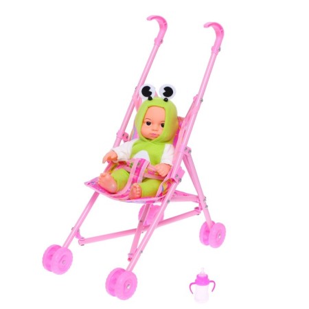 Pups "My Baby", in a suit, with a stroller and accessories, mix-4