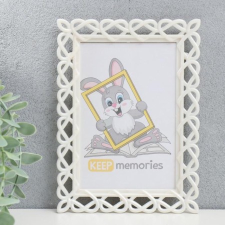 Photo frame plastic L-7 10x15 cm pearl (plastic screen)