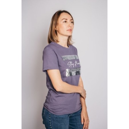Women's T -shirt Let’s GO, size 46, graphite color-2