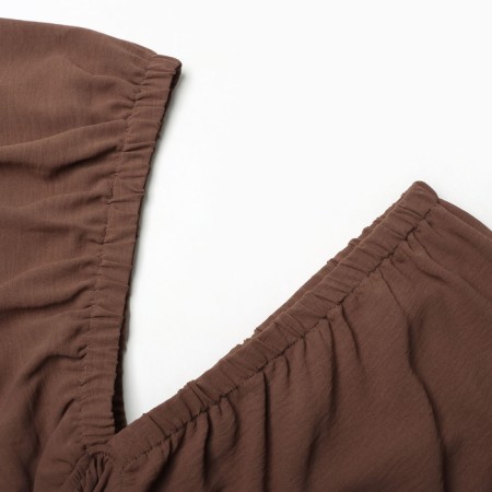 Women's dress MIST with a deep neckline river. 44, brown-8
