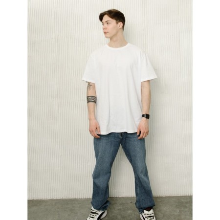 T-shirt male, size 60-62, white color-3