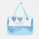 Cosmetic bag with lightning, blue color