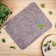 Bath mat "with light steam", felt, gray, 40x50cm
