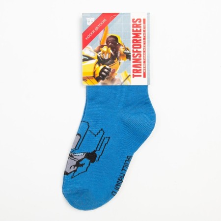 Socks for the boy "Optimus Prime", Transformers, 14-16 cm, blue color-4