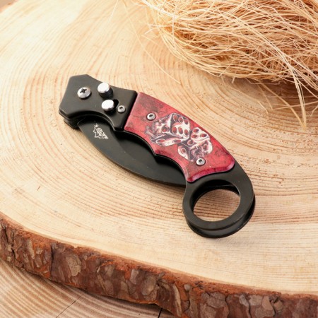 Knierambit knife "bones" 17.5cm, blade 78mm/2.5mm-2