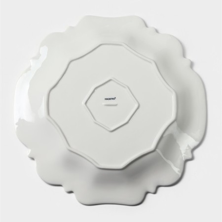 Porcelain dish Magistro "suite", d = 35.8 cm, white color-4
