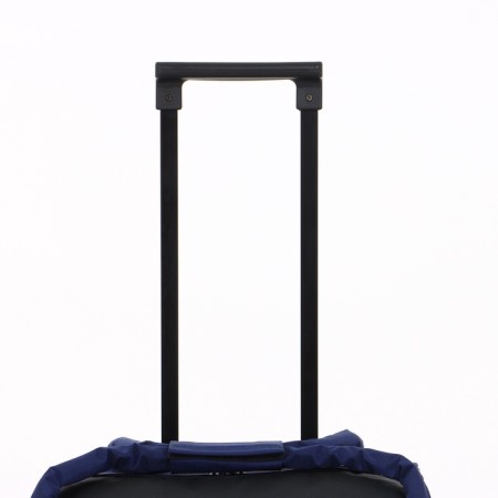 Small suitcase 20 ”, a road bag with a zipper, the color of a dark blue-4