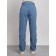 Warmed female trousers, size 44, blue color