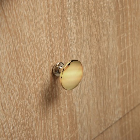 Handle button Light PK036GP (MD112GP), gold color, 8 pcs TMP-5