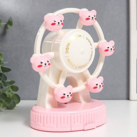 Casket Musical Mechanical Light "Ferris Wheel - Bear" 10.5x13.5x19 cm-1
