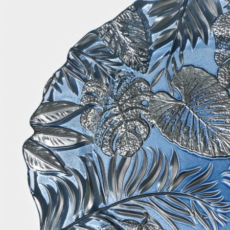 Black dining plate "Arabis", d = 28 cm, blue color-7