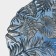 Black dining plate "Arabis", d = 28 cm, blue color