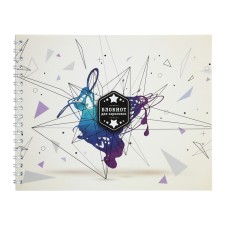 Notebook for sketches of 160 x 200 mm, 40 sheets on the crest on the short side of the 