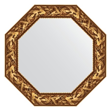 Mirror in the baguette frame, Byzantium gold 99 mm, 73x73 cm