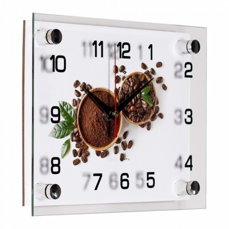 Watching clock, interior "coffee meres", 20 x 25.5 cm, silent-1