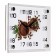 Watching clock, interior "coffee meres", 20 x 25.5 cm, silent