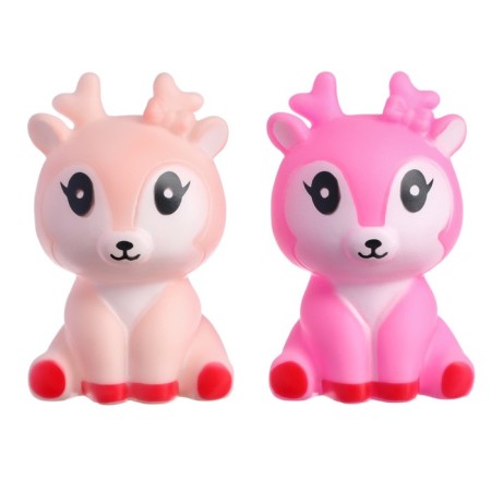 A set of rubber toys for the bathtub "deer", 2 pcs, color mix, crush me-7