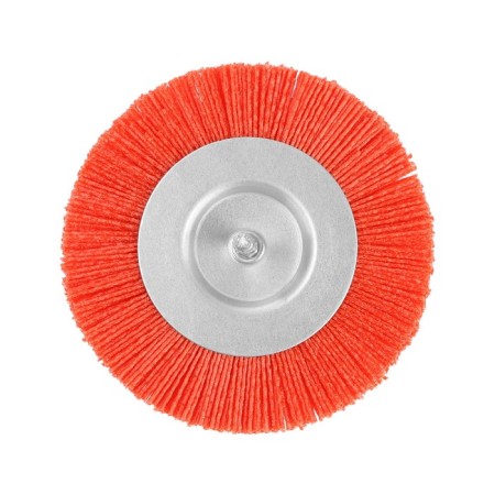 Nylon brush for a tundra drill, with a hairpin, flat, 125 mm-1