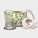 Hot teapot "Spring flowering", 200 ml, with metal sieve, green color