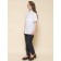 Blouse for girls, height 122 cm, white color
