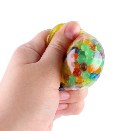 Antistress Mick "Pumpkin" with stickers, with a hydrogel, the color of mix-3