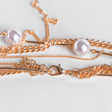 Pendant "minimal" crescent, color gold, l = 45.5 cm-1