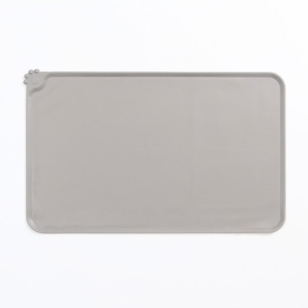Silicone rug for a bowl, 47 x 30 cm, gray-2